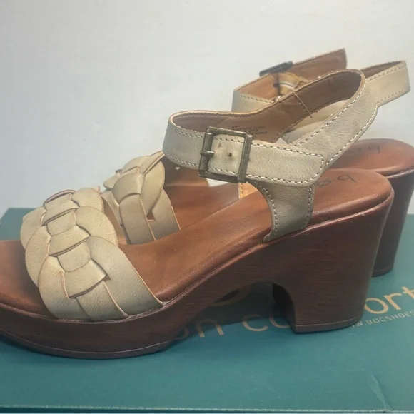 b.o.c. Cream and Brown Women's Gigi Sandals, Size 9M - Picture 7 of 9